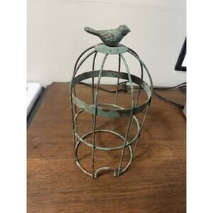 Scentsy 2010 BIRDCAGE Full-Size Metal Warmer Wrap Distressed w/ Box Retired